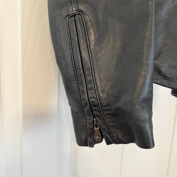 Banana Republic black leather jacket and coordinating dress - Picture 9 of 12